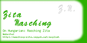 zita masching business card